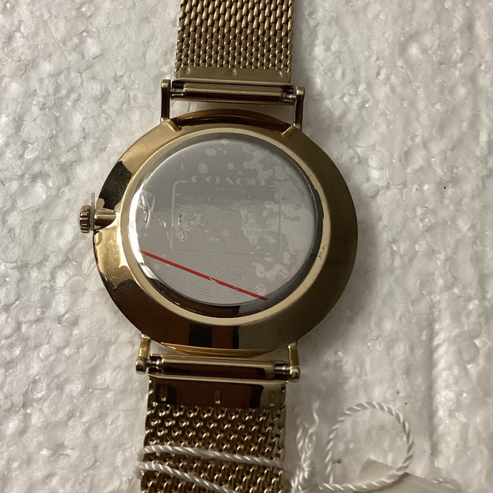 Coach Men's Charles Gold-Tone Stainless Steel Mesh Bracelet Watch 41mm - Picture 10 of 16
